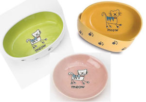 Petrageous Silly Kitty Cat Bowls