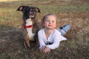 Pit Bull with Child