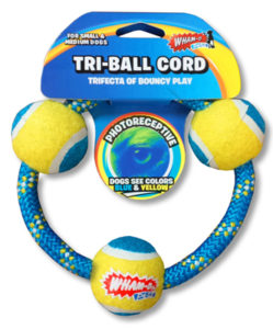 Wham-O Pets Tri-Ball Cord Rope Ring Dog Toy