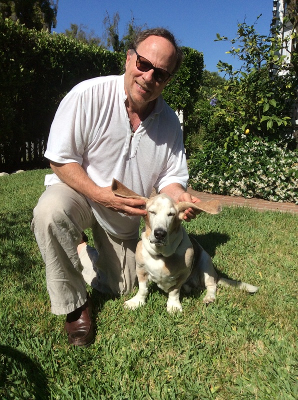 Steve Appelbaum with a dog